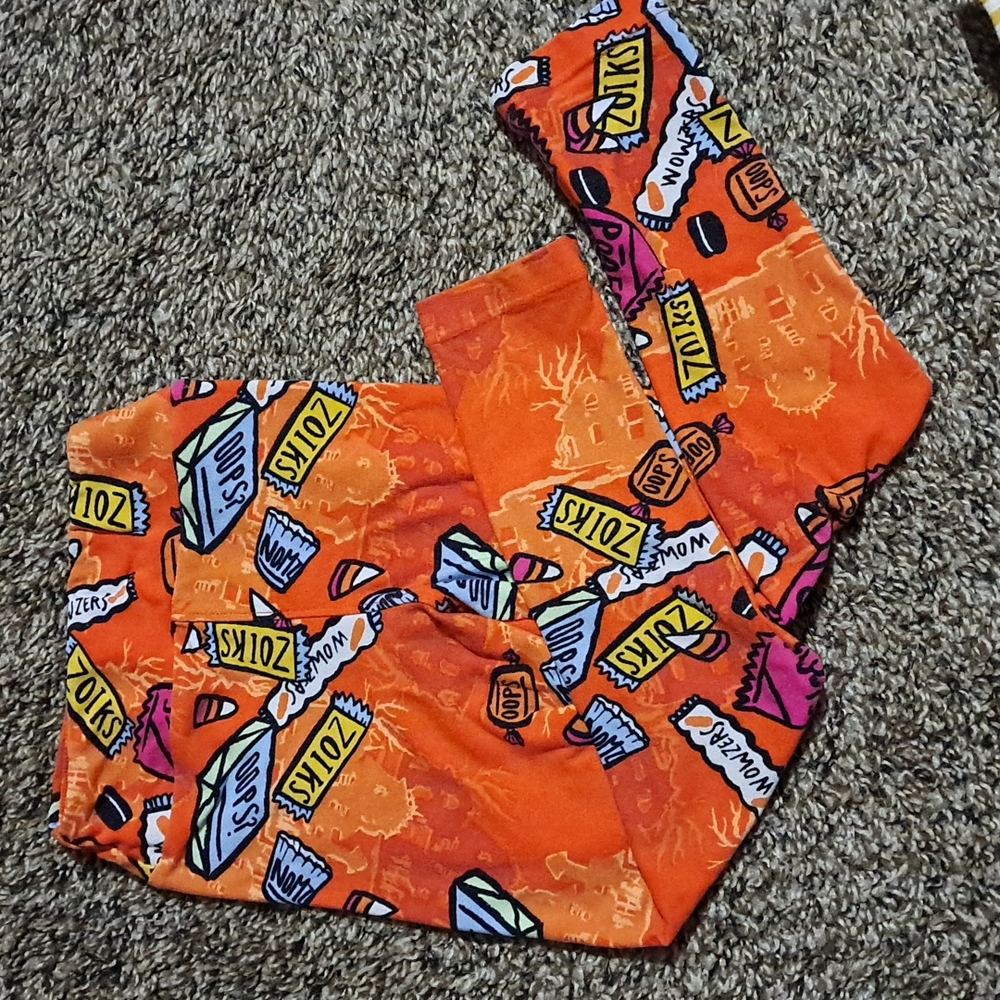 LuLa Roe Girl's Halloween Leggings